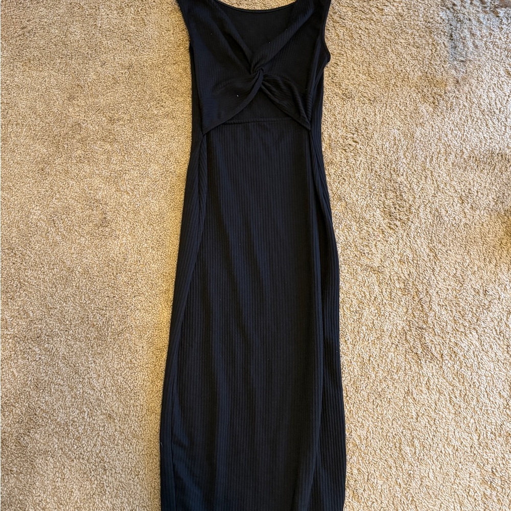Chic Black Backless Dress